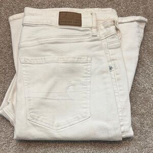 American Eagle Cream Jeans